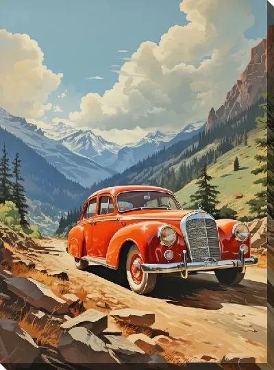 Постер Винтажный Мерседес №64