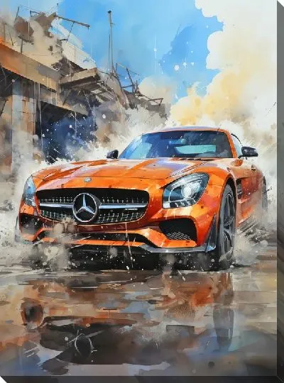 Картина маслом Мерседес №180