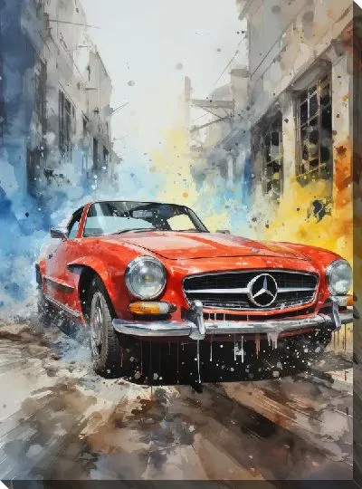 Картина маслом Мерседес №183