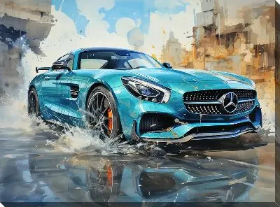 Картина маслом Мерседес №184