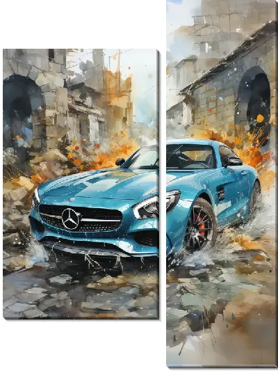 Модульная картина Мерседес №185