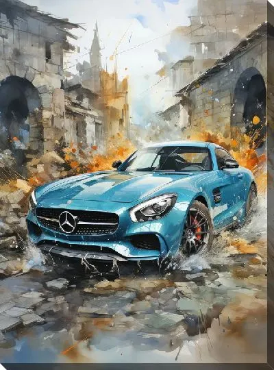 Картина маслом Мерседес №185