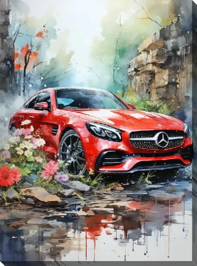 Картина маслом Мерседес №186