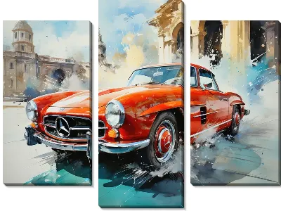 Модульная картина Мерседес №190