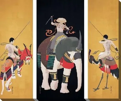 Картина маслом Борьба (Fight)