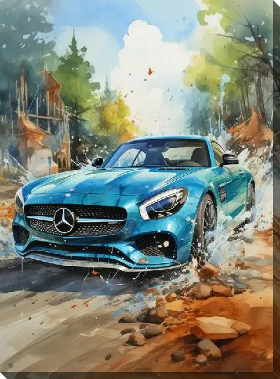 Картина маслом Мерседес №193