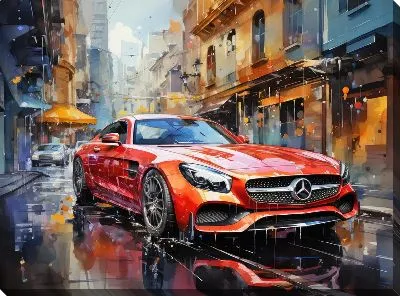 Картина маслом Мерседес №194