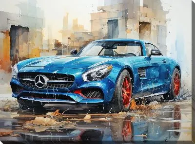 Картина маслом Мерседес №195