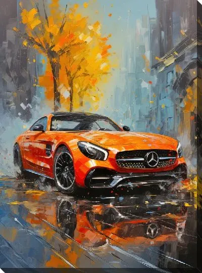 Картина маслом Мерседес №198