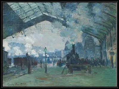 Прибытие поезда в Нормандию, вокзал Сен-Лазар