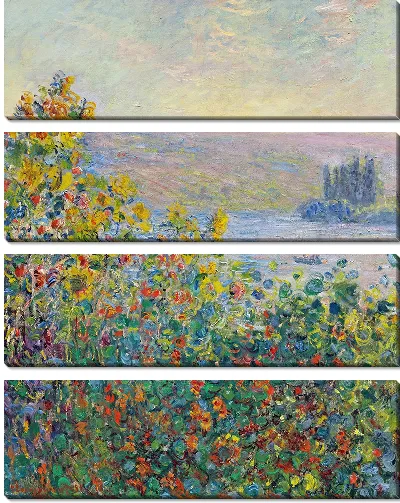 Картина Цветочные клумбы в Ветее