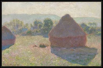 Картина Мёль, полдень. Стога сена, полдень