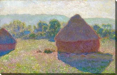 Картина Мёль, полдень. Стога сена, полдень (с цветокоррекцией)