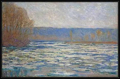 Картина Трещина льда на Сене близ Беннекура (с цветокоррекцией)