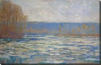 Картина Трещина льда на Сене близ Беннекура (с цветокоррекцией)