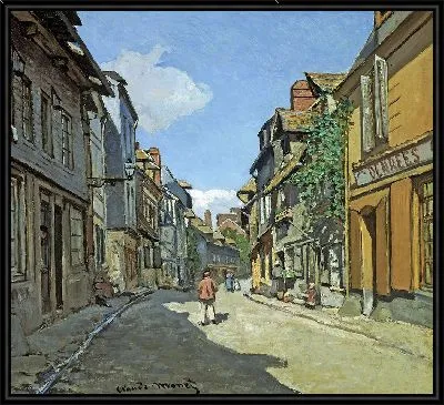 Картина Рю де ла Бавол, Онфлер