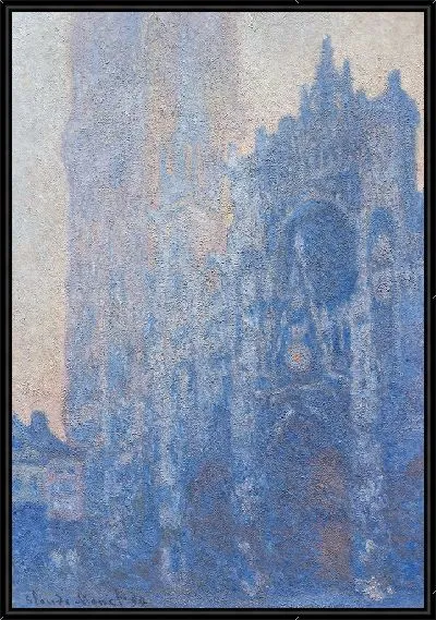 Картина Фасад Руанского собора и башня Альбана (Утренний эффект)