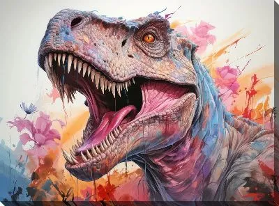 Картина маслом Динозавр №15