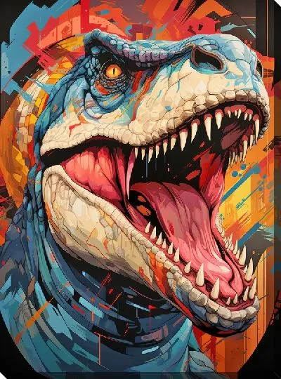 Картина маслом Динозавр №29