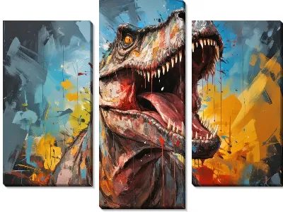 Модульная картина Динозавр №41