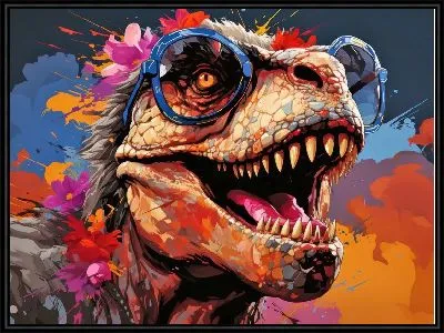 Динозавр в очках