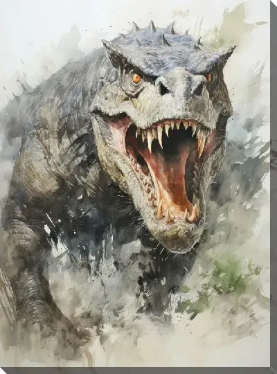 Картина маслом Динозавр №65