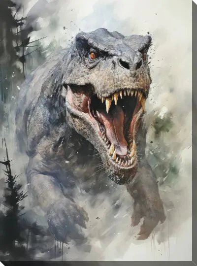 Картина маслом Динозавр №67