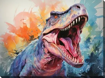 Картина маслом Динозавр №70