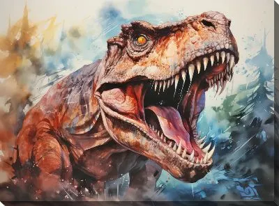 Картина маслом Динозавр №72