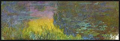 Картина Водяные лилии. Заходящее солнце (с цветокоррекцией)