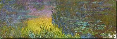 Картина Водяные лилии. Заходящее солнце (с цветокоррекцией)