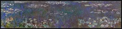 Картина Водяные лилии. Зеленые размышления (с цветокоррекцией)
