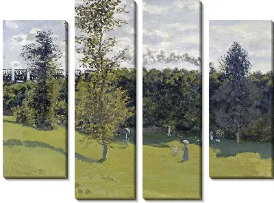 Поезд в деревне (с цветокоррекцией)