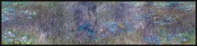 Картина Водяные лилии. Отражения деревьев (с цветокоррекцией)
