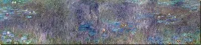 Картина Водяные лилии. Отражения деревьев (с цветокоррекцией)