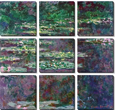 Картина Кувшинки №25 (с цветокоррекцией)