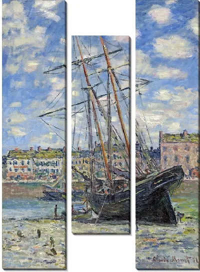 Картина Бато-лежак на морском берегу (1881)