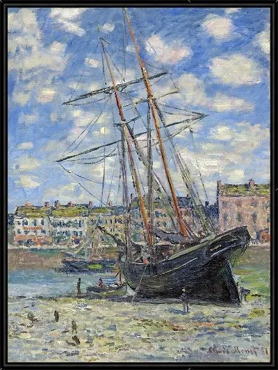 Картина Бато-лежак на морском берегу (1881)