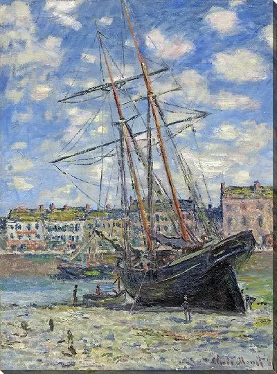 Картина Бато-лежак на морском берегу (1881)