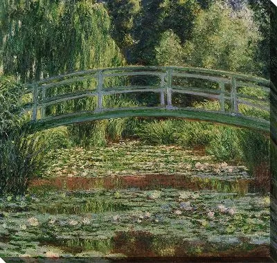 Японский пешеходный мост и бассейн с водяными лилиями, Живерни
