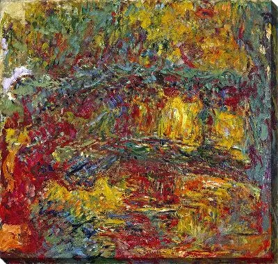 Картина Японский пешеходный мост, Живерни (с цветокоррекцией)