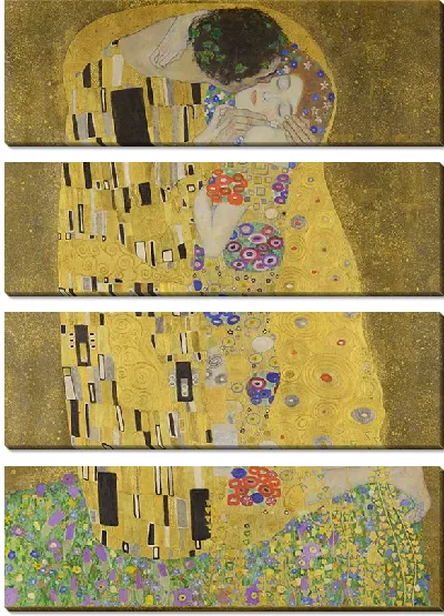 Картина Поцелуй (фрагмент оригинальной цветопередачи)