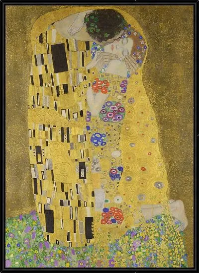 Картина Поцелуй (фрагмент оригинальной цветопередачи)