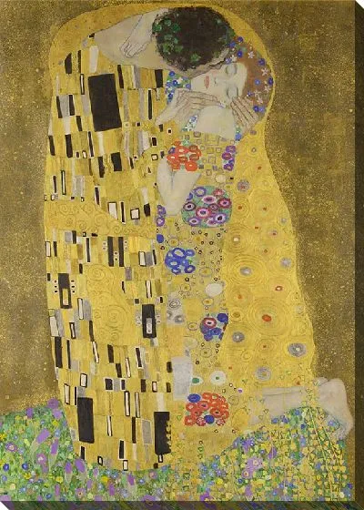 Картина Поцелуй (фрагмент оригинальной цветопередачи)