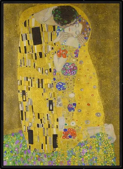 Картина Поцелуй (фрагмент с цветокоррекцией)