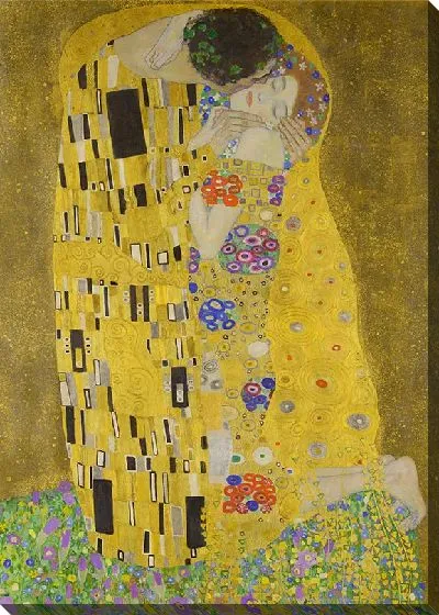 Картина Поцелуй (фрагмент с цветокоррекцией)