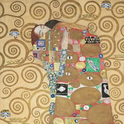 Картина Объятия (фрагмент оригинальной цветопередачи)