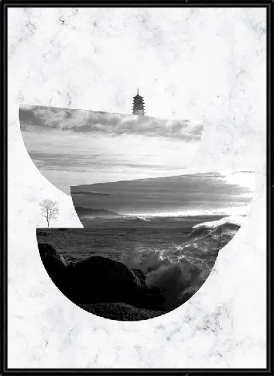 Картина Скандинавская композиция на фоне мраморного фона