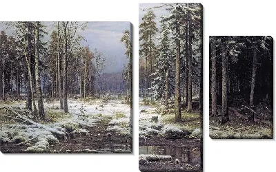 Картина Зимний лес №7