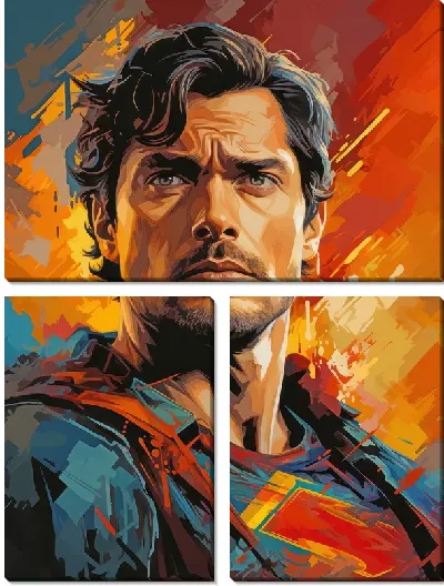 Модульная картина Супермен №2